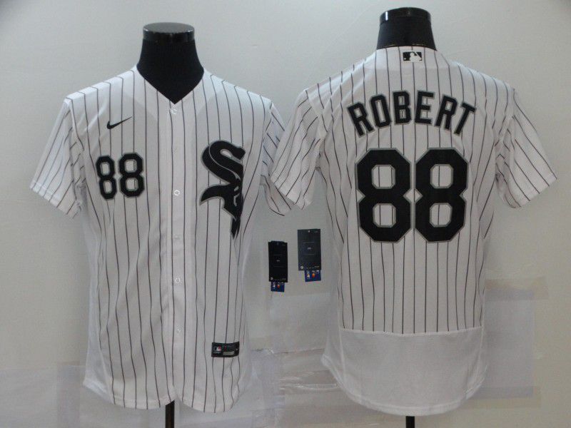 Men Chicago White Sox 88 Robert White Elite 2021 Nike MLB Jersey